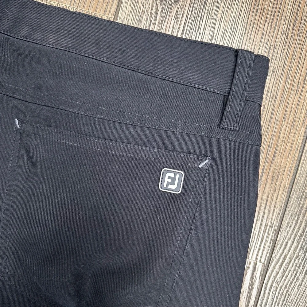 FootJoy FJ Athletic Fit Golf Pants Mens Size 35x34 Black Performance Stretch